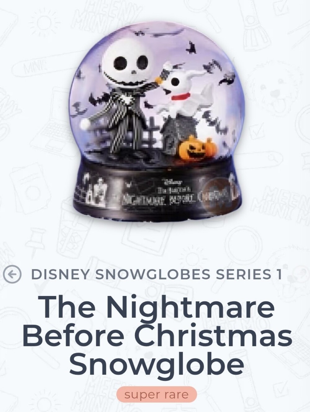 Mini Brands Disney Create Snowglobes Nightmare Before Christmas